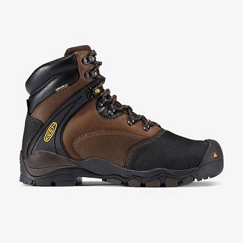 KEEN Férfi Louisville 6" MET (Steel Toe) Munkavédelmi Bakancs Barna / Fekete